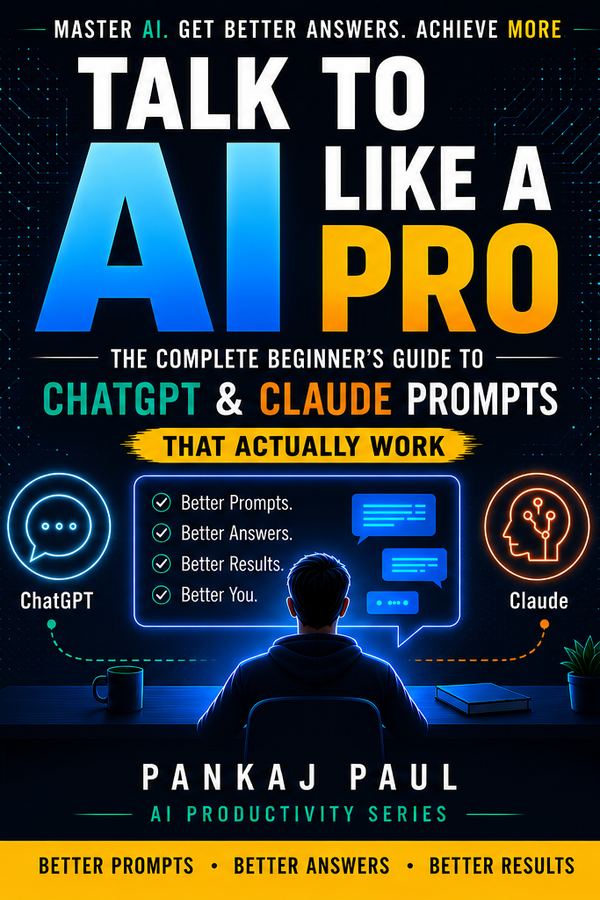 Front cover of Talk to AI Like a Pro by Pankaj Paul